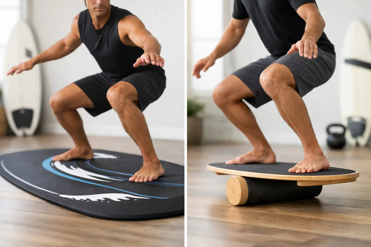 Surf Training Mat vs Balance Board