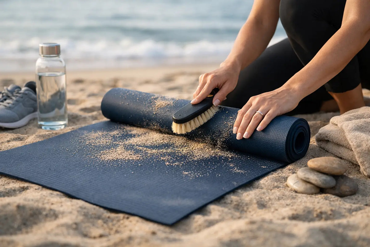 How to Clean a Sandy Yoga Mat Right