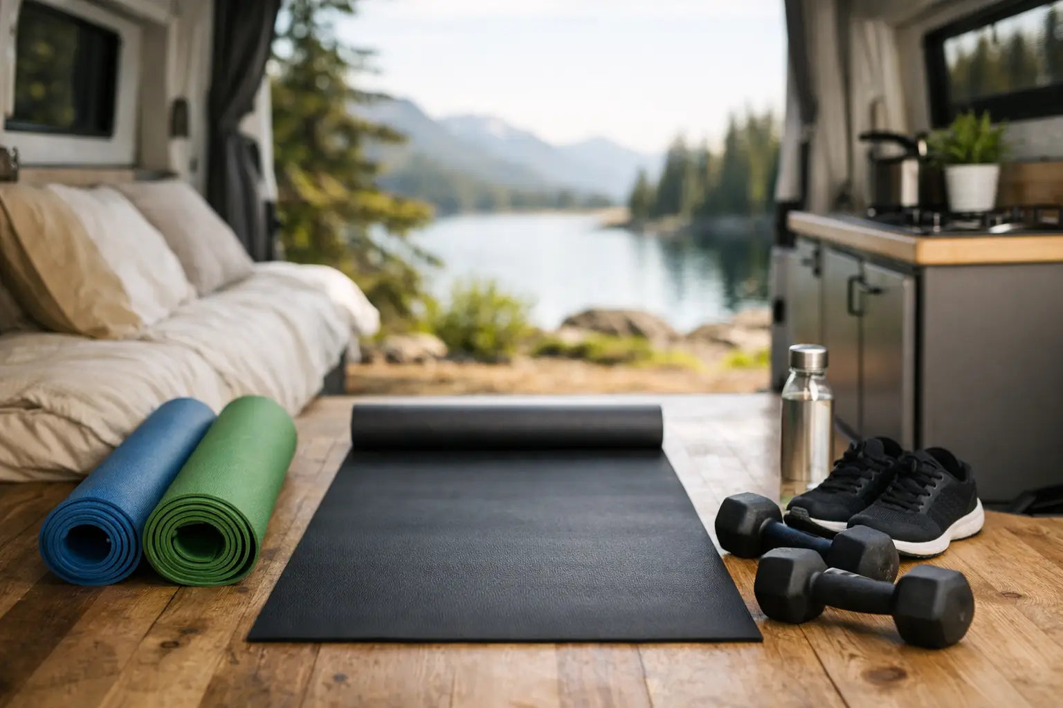 How to Choose a Van Life Workout Mat