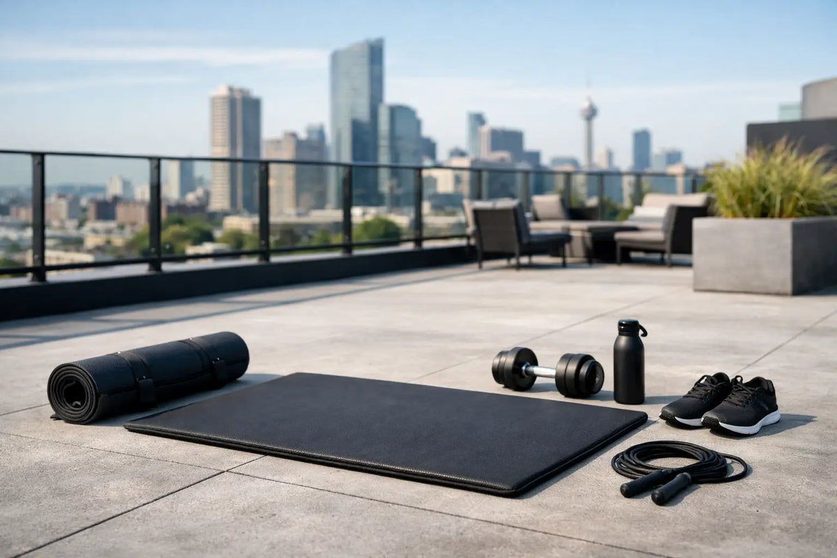 Portable Mat for Rooftop Workouts That Works