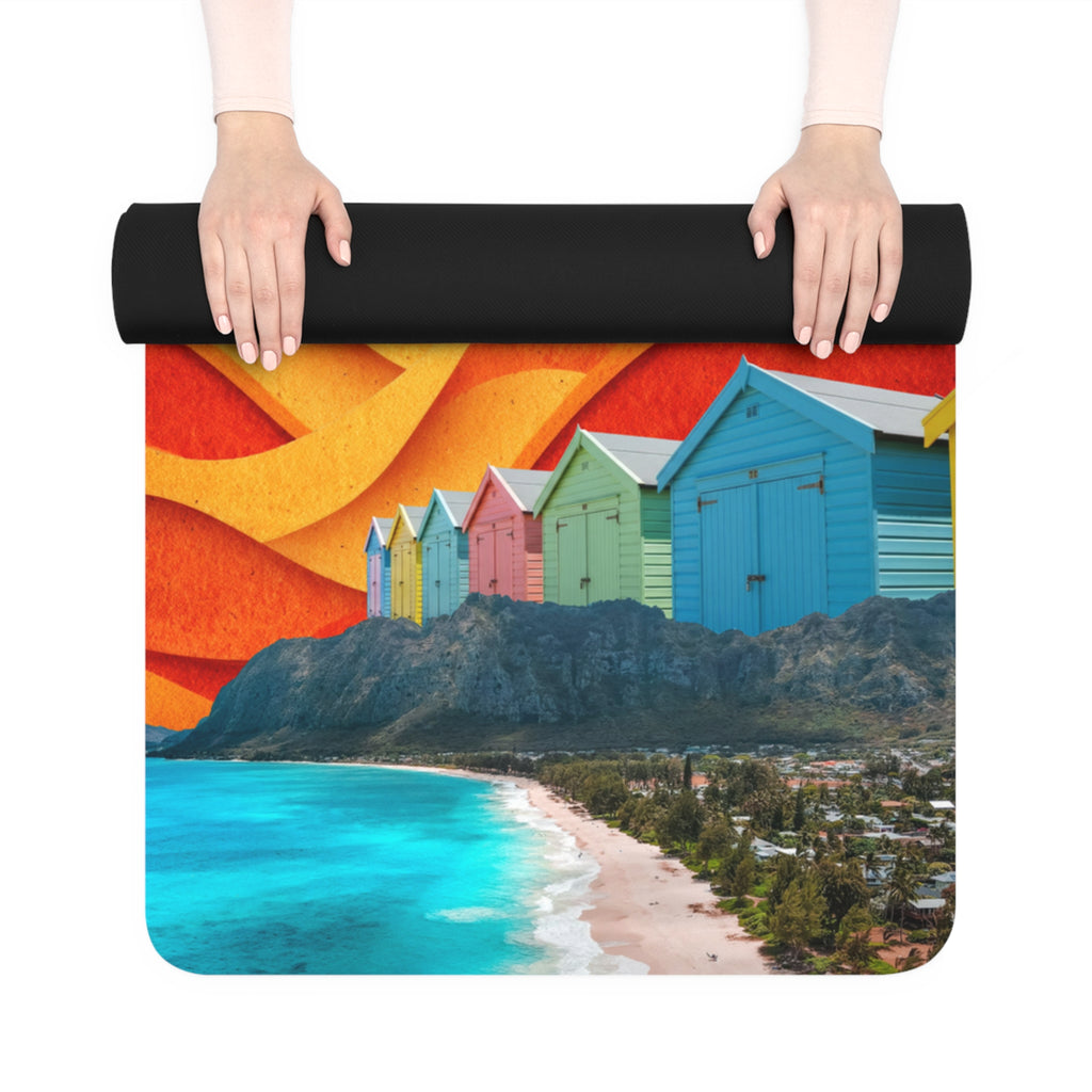 Graphic Yoga Mat by Wiidoomedia | Designer Outdoor Yoga Mat for Beach & Travel