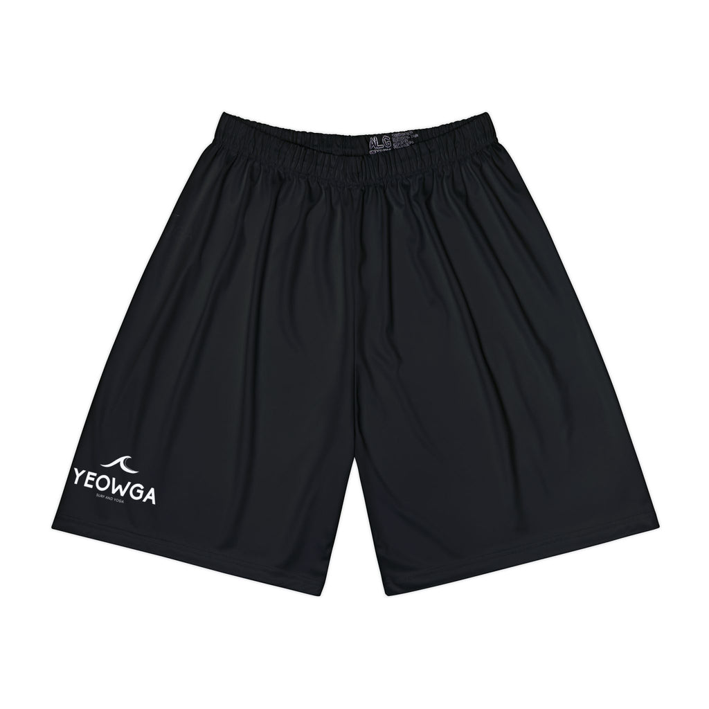 Black Performance Sports Shorts — Lightweight Men's Athletic Basketball Shorts