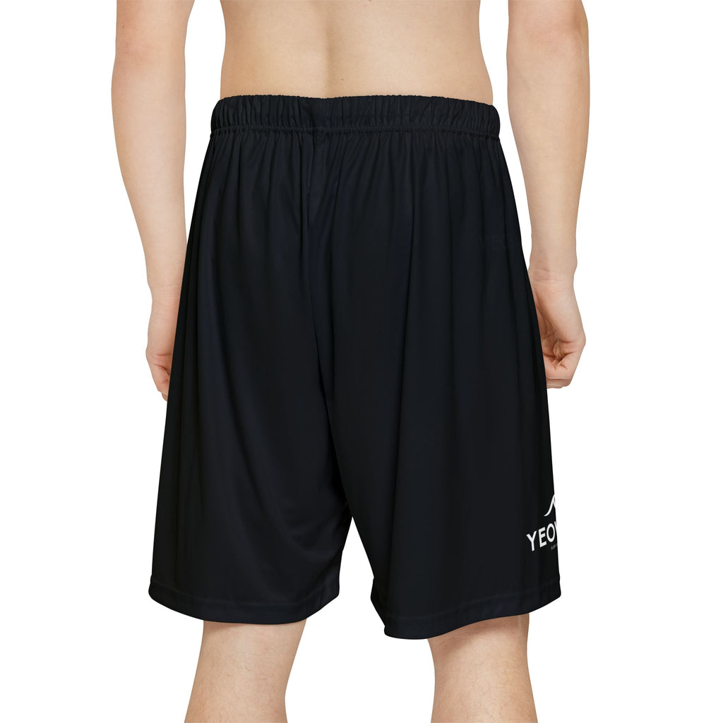 Black Performance Sports Shorts — Lightweight Men's Athletic Basketball Shorts