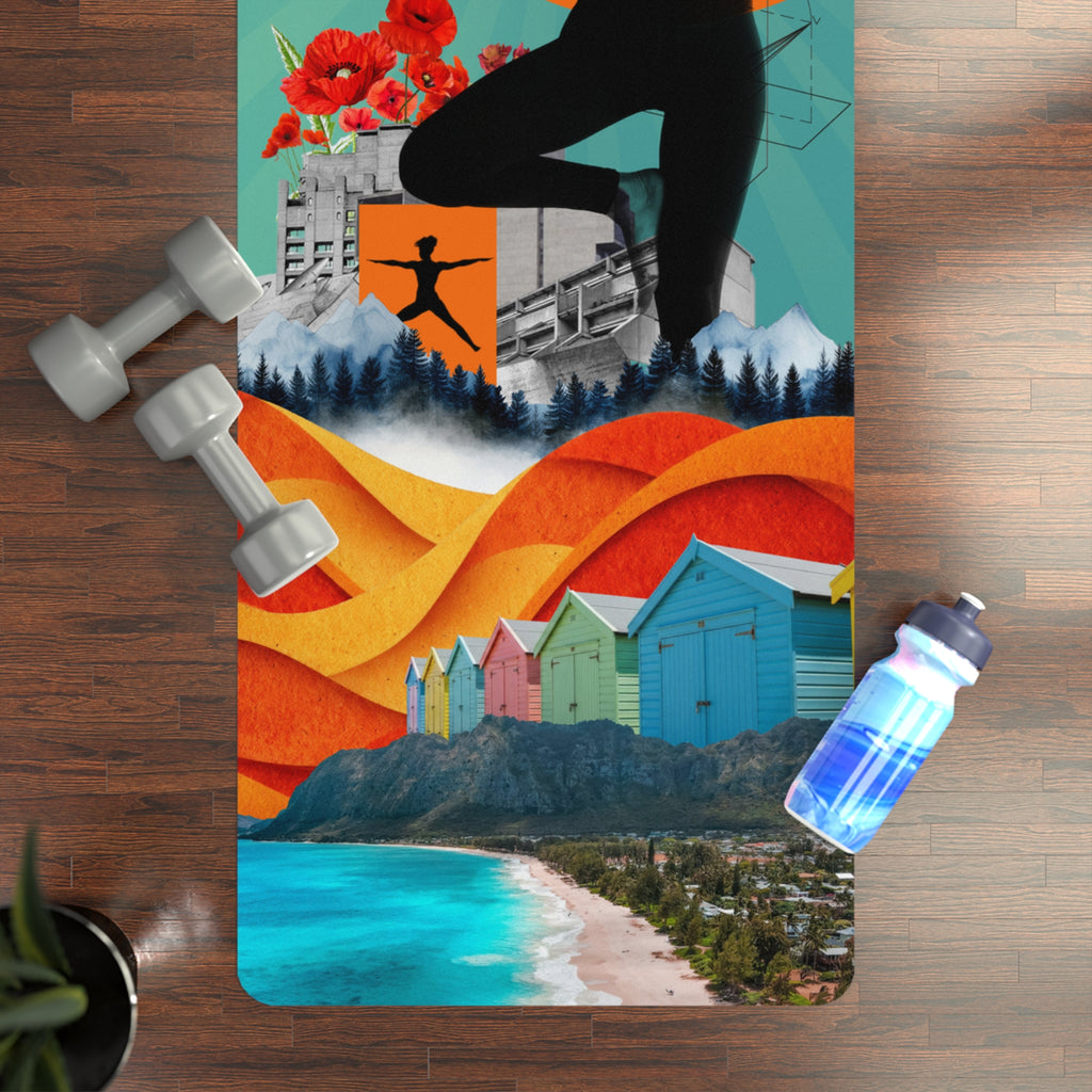 Graphic Yoga Mat by Wiidoomedia | Designer Outdoor Yoga Mat for Beach & Travel